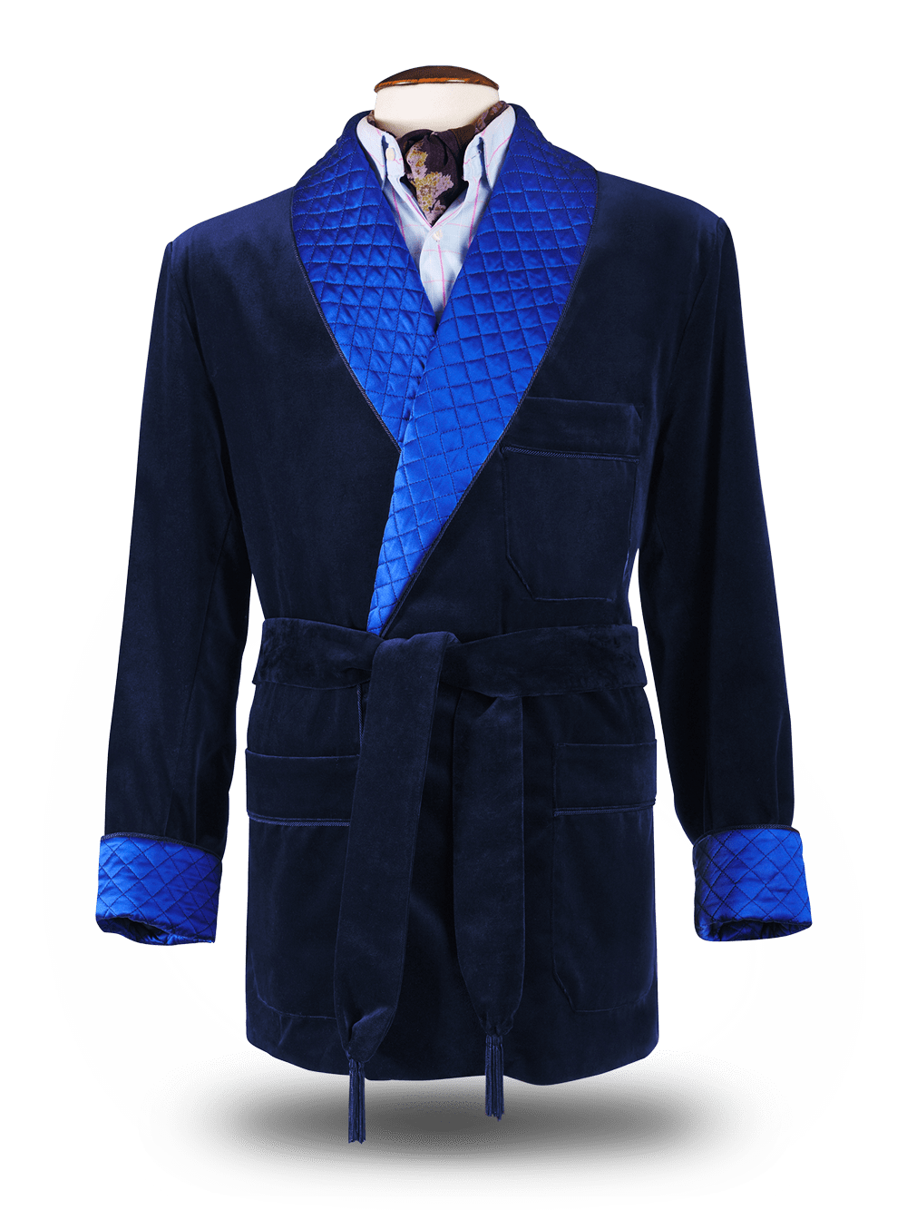 Smoking Jacket - Men's Midnight Blue Jacket