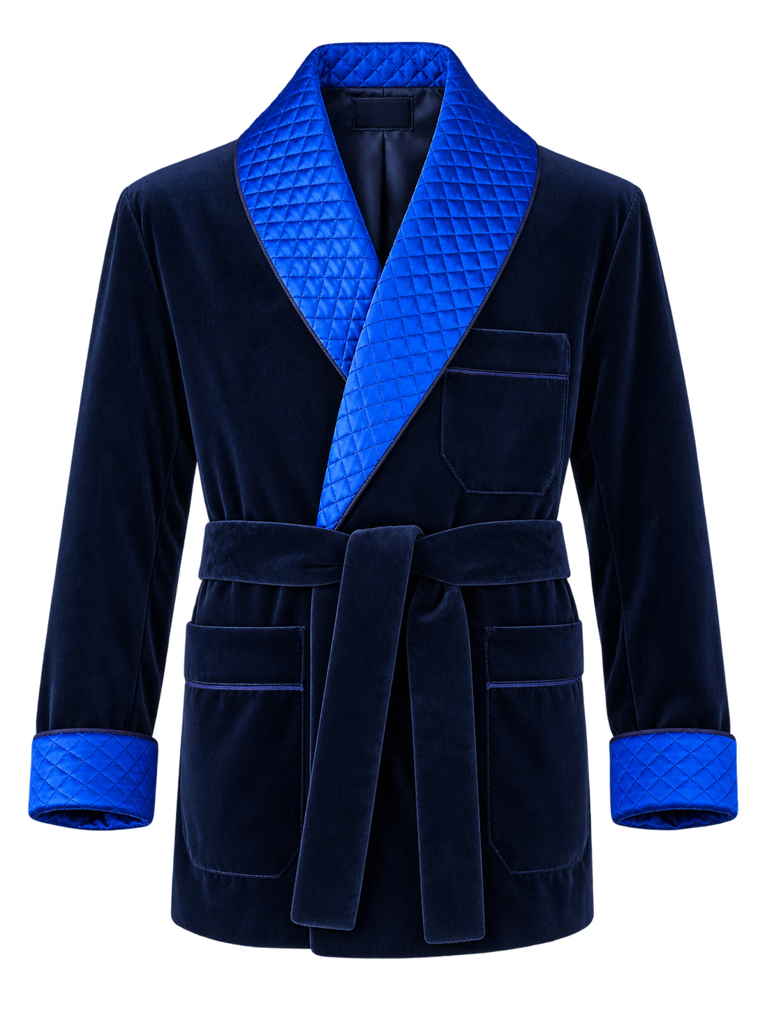 Smoking Jacket - Veste d’intérieur Homme Bleu Nuit