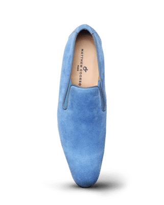 Mocassin homme luxe - Exeter koudou bleu