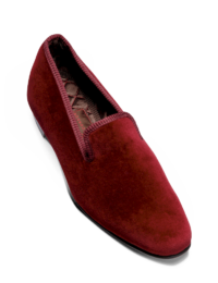 Slippers Velours Uni Bordeaux mini