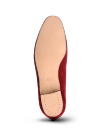 Slippers Velours Uni Bordeaux mini