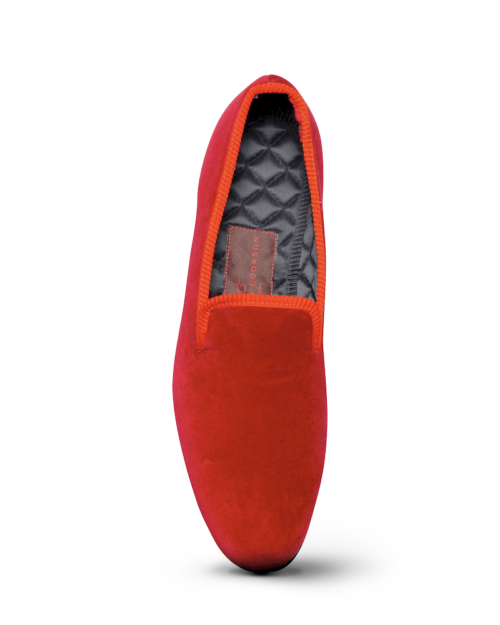 Slippers Velours Uni Red