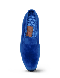 Slippers Velours Uni Bleu Roi mini