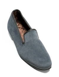 Slippers Velours Uni Gris mini