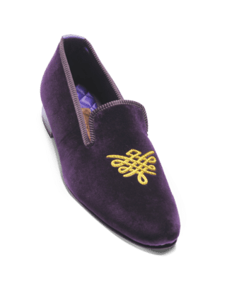 SLIPPERS COLLECTION MAN All embroideries - Entrelas Violet