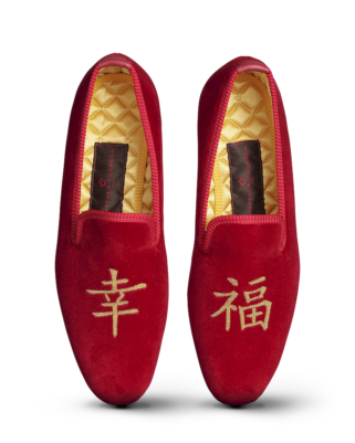 COLLECTION SLIPPERS HOMME Motifs fil doré - Happiness