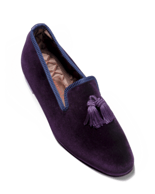 SLIPPERS COLLECTION LADY Tassels - Pompons Violet