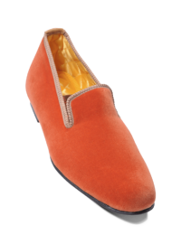 Slippers Velours Uni Pamplemousse mini