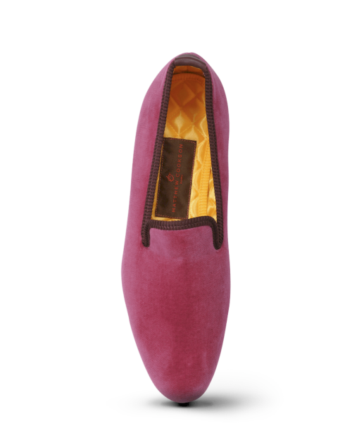 Slippers Velour Uni Vieux Rose