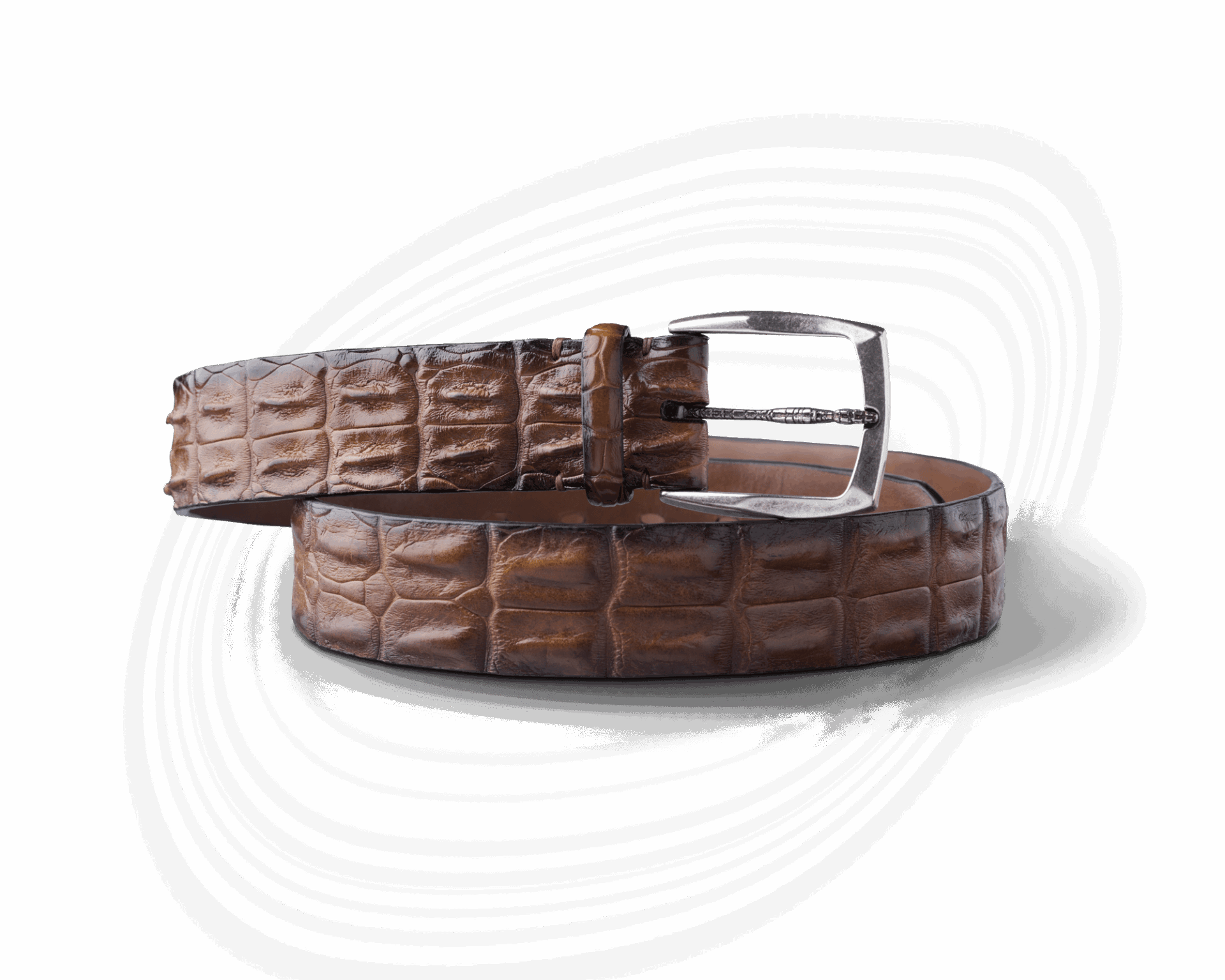 Light Brown Crocodile Belt