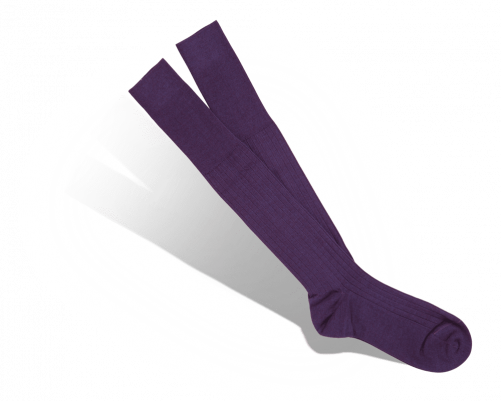 SOCKS COLLECTION Cashmere socks - Chaussettes en Cachemire Coton Violet