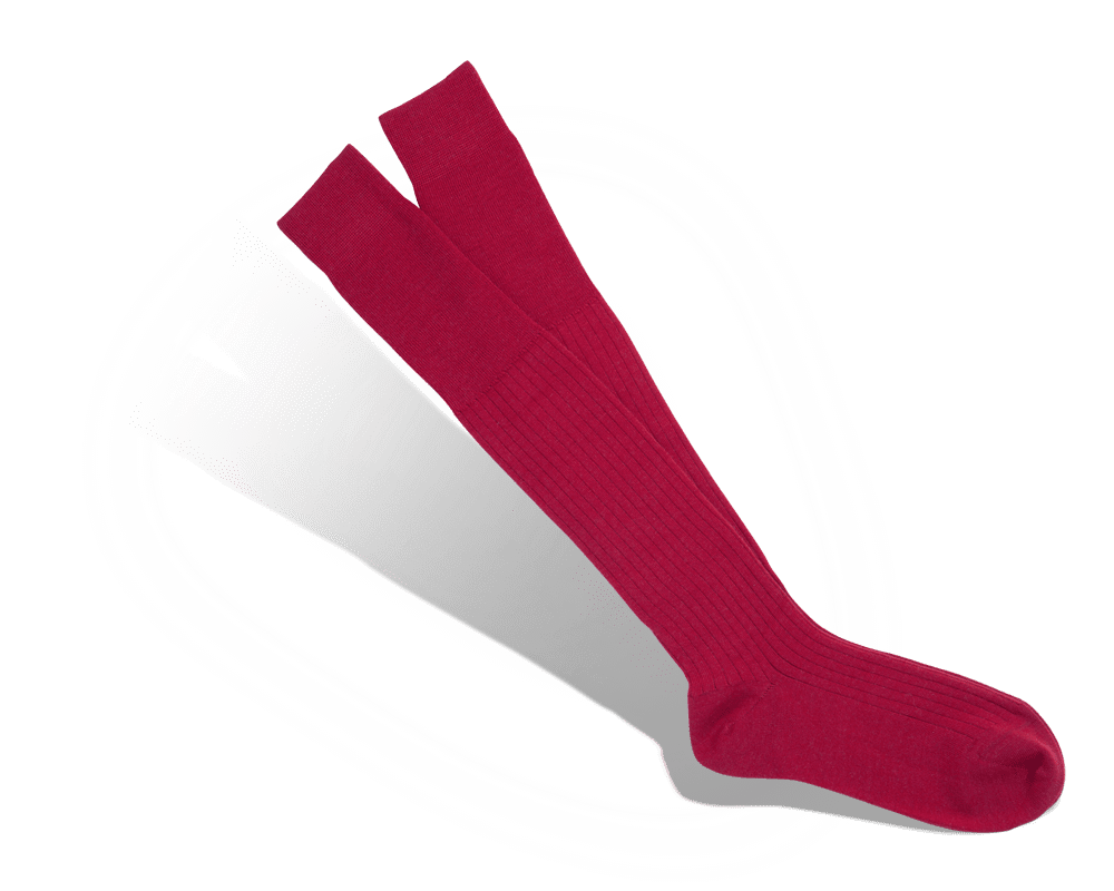 Chaussettes en Laine Rouge