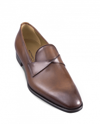 Mocassin homme luxe - Butterfly marron clair