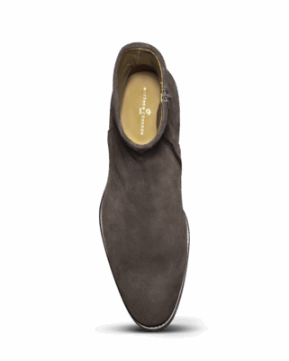 Boots - Chocolate suede calfskin zip